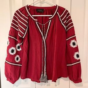Dress Forum Embroidered Cotton Blouse